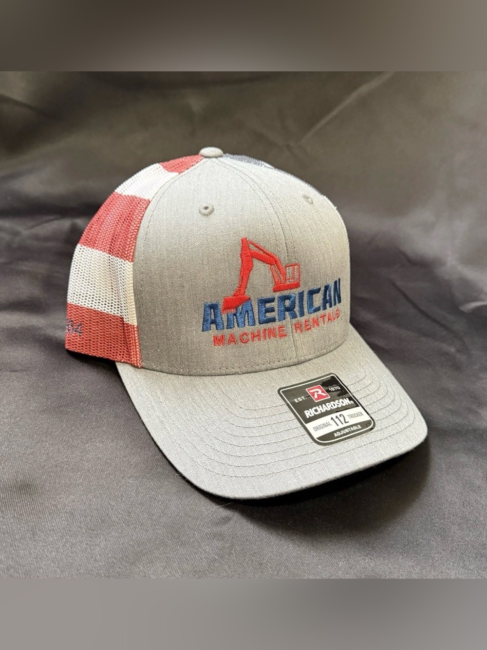 Richardson 112 American Flag Design Mesh Snapback Hat Cap